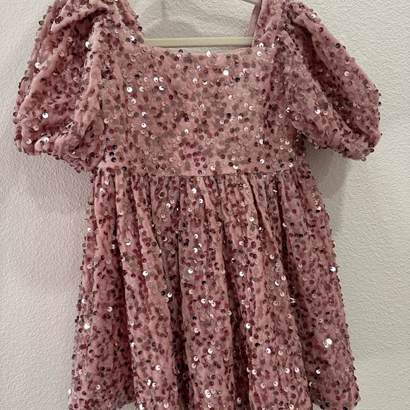 Bardot Junior Pink Sequin Dress 2t